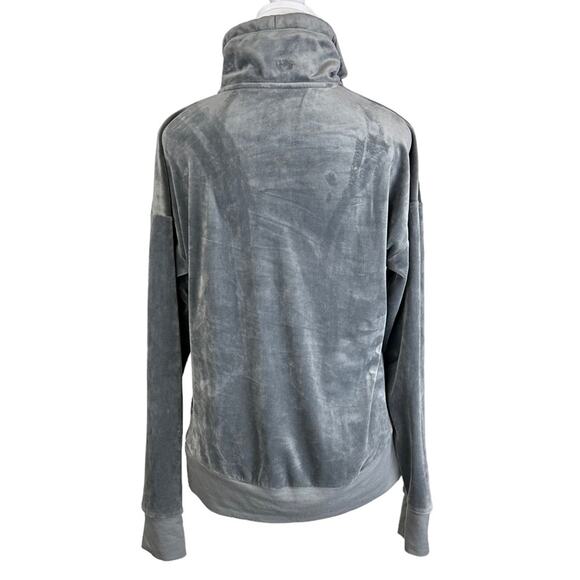 Champion Gray Velour Athletic Jacket Full Zip Size XS - Picture 4 of 6